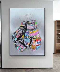 Boxing Gloves Graffiti Art