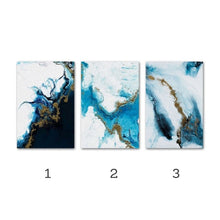 Load image into Gallery viewer, Modern Abstract Blue Sea Art
