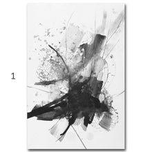 Load image into Gallery viewer, Black &amp; White Watercolor Abstract
