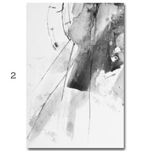 Load image into Gallery viewer, Black &amp; White Watercolor Abstract
