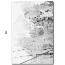 Load image into Gallery viewer, Black &amp; White Watercolor Abstract
