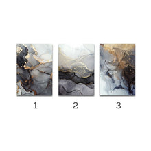 Load image into Gallery viewer, Modern Smoky Gold Abstract Art
