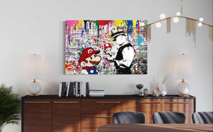 Banksy Super Mario Mushroom