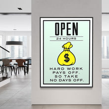 Load image into Gallery viewer, Monopoly Edition Motivational Art
