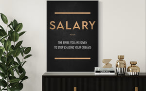 Salary Noun Motivational Art