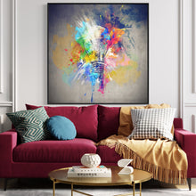 Load image into Gallery viewer, Creative Light Bulb Abstract Art
