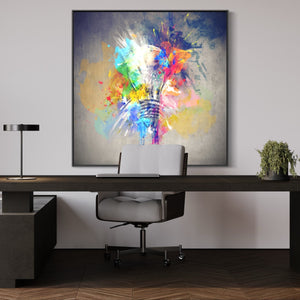 Creative Light Bulb Abstract Art