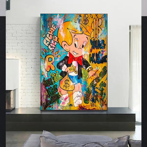 Richie Rich Hustler Graffiti Art