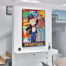 Load image into Gallery viewer, The World Is Yours - Monopoly Graffiti Art

