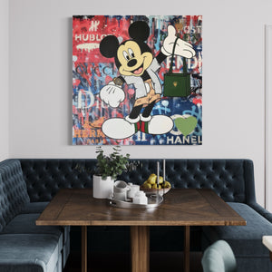 Fashion Shopping Mickey Pop Art