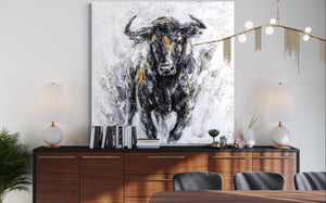 The Golden Bull - Abstract Painting