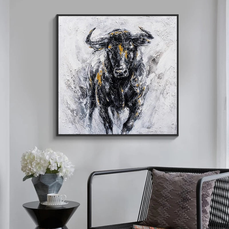 The Golden Bull - Abstract Painting