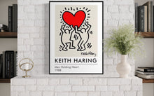 Charger l&#39;image dans la galerie, Men Holding Heart by Keith Haring, 1988
