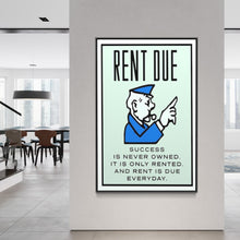 Load image into Gallery viewer, Rent Due - Monopoly Edition
