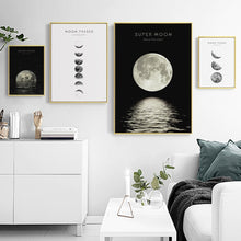 Charger l&#39;image dans la galerie, Moon Phase Minimalist Art
