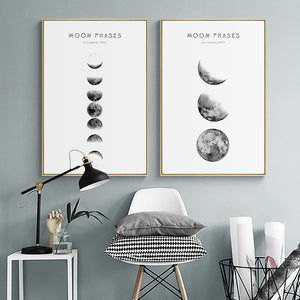 Moon Phase Minimalist Art