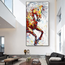 Charger l&#39;image dans la galerie, Modern Colorful Horses Painting
