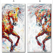 Load image into Gallery viewer, Modern Colorful Horses Painting
