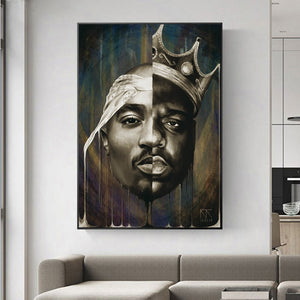 Portrait Of Big And Tupac Art