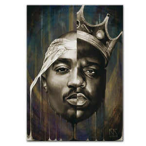 Portrait Of Big And Tupac Art