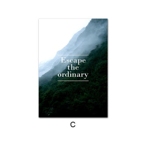 Escape The Ordinary Canvas Print Set