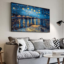 Charger l&#39;image dans la galerie, Starry Night Over the Rhône by Van Gogh
