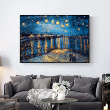 Load image into Gallery viewer, Starry Night Over the Rhône by Van Gogh
