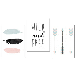 Wild & Free Baby - Nursery Art