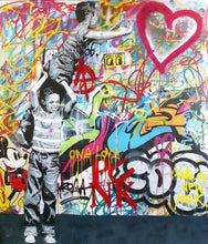 Load image into Gallery viewer, Never Give Up Wall Graffiti Art
