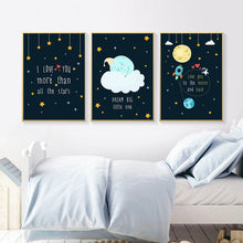 Charger l&#39;image dans la galerie, Rocky Space Nursery Word Art
