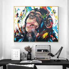 Load image into Gallery viewer, Funny Monkey Wall Art
