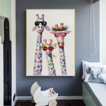 Charger l&#39;image dans la galerie, Funny Giraffes Family
