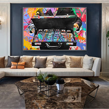 Load image into Gallery viewer, Money Briefcase Graffiti Art
