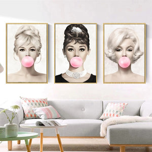 Celebrities Bubblegum Pop Art