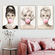 Load image into Gallery viewer, Celebrities Bubblegum Pop Art
