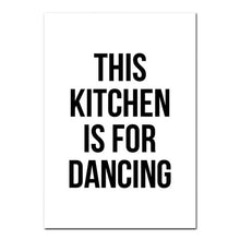 Charger l&#39;image dans la galerie, This Kitchen Is For Dancing Word Art
