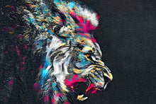 Load image into Gallery viewer, Powerful Lion Abstract Art
