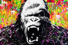 Charger l&#39;image dans la galerie, Angry Orangutan Graffiti Art
