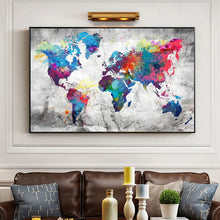 Charger l&#39;image dans la galerie, Modern Colorful World Map
