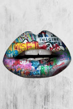 Load image into Gallery viewer, Sexy Lips Graffiti Wall Art
