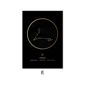 Constellation Zodiac Astronomy Wall Print