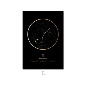 Constellation Zodiac Astronomy Wall Print