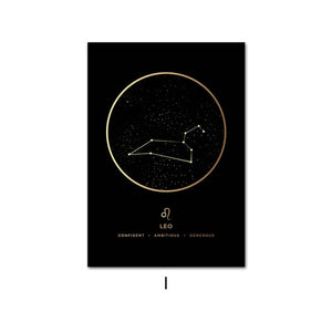 Constellation Zodiac Astronomy Wall Print