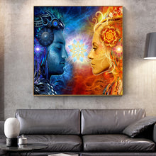 Load image into Gallery viewer, Tantra Shiva And Shakti Modern Art
