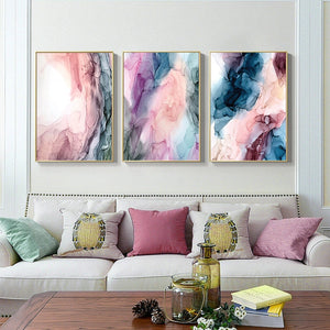 Modern Pink Abstract Cloud