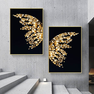 Majesty Golden Butterfly Wings