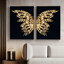 Load image into Gallery viewer, Majesty Golden Butterfly Wings
