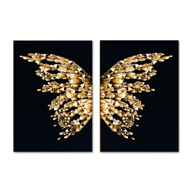 Majesty Golden Butterfly Wings