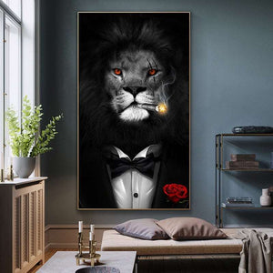 *Modern Rogue Lion Wall Art