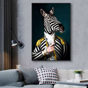 Abstract Gentlemen Zebra